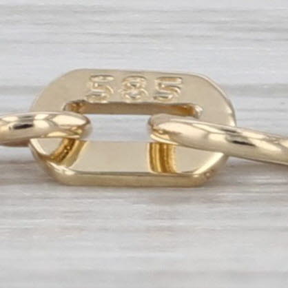 5" 0.65ctw Diamond Drops Bracelet 14k Yellow Gold Small Child Baby Length