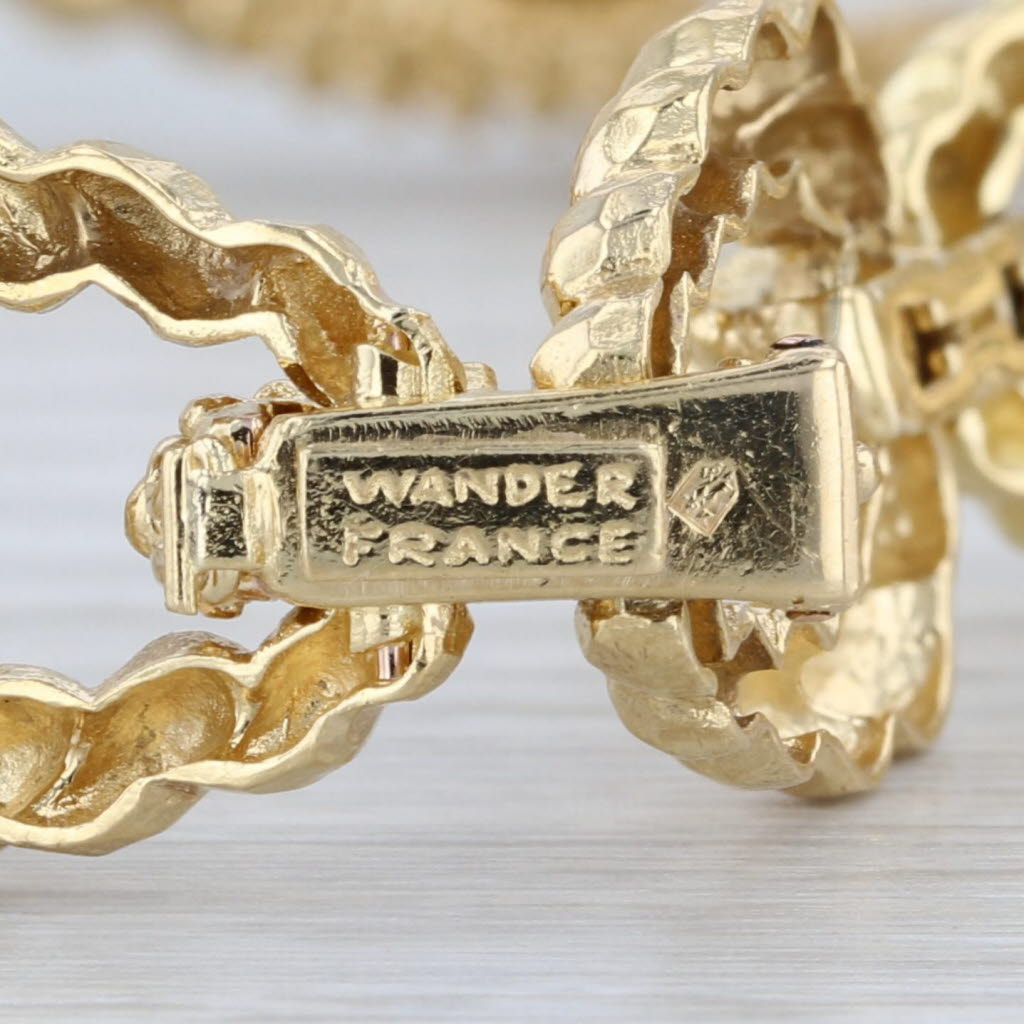 Wander France Enhancer Necklace Bracelet Set 18k Yellow Gold 0.15ctw Diamond