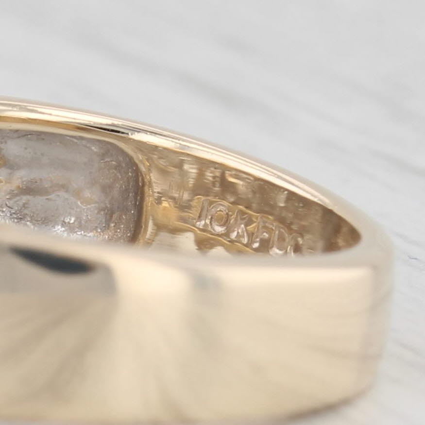 Light Gray 0.23ctw Diamond Ring 10k Yellow Gold Size 7 Engagement