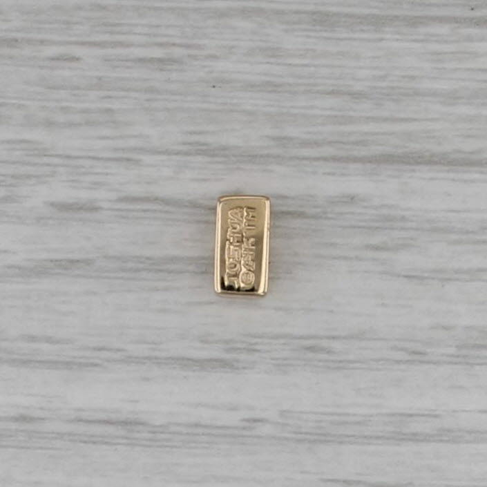 Joshua Diamond Small Spacer Slide Bracelet Charm 14k Yellow Gold Vintage