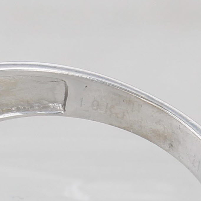 Light Gray 0.32ctw Diamond Engagement Ring 10k White Gold Size 7