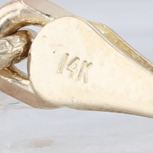 Long Cable Chain Necklace 14k Yellow Gold 24" 3.4mm