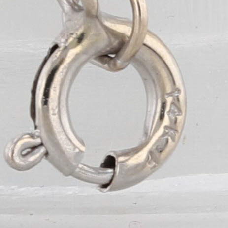 1.80ct Black Diamond Solitaire Pendant Necklace 14k White Gold 18" Rope Chain