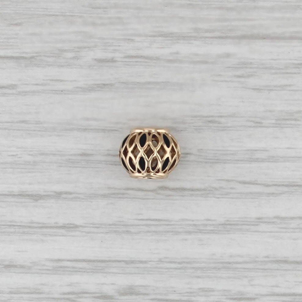 Authentic Pandora Royal Victorian Charm 14k Gold Retired Bead 750814EN16