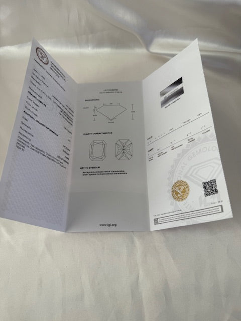 2.87ctw Lab Grown Diamond Engagement Ring 14k Rose Gold Size 3.75 IGI