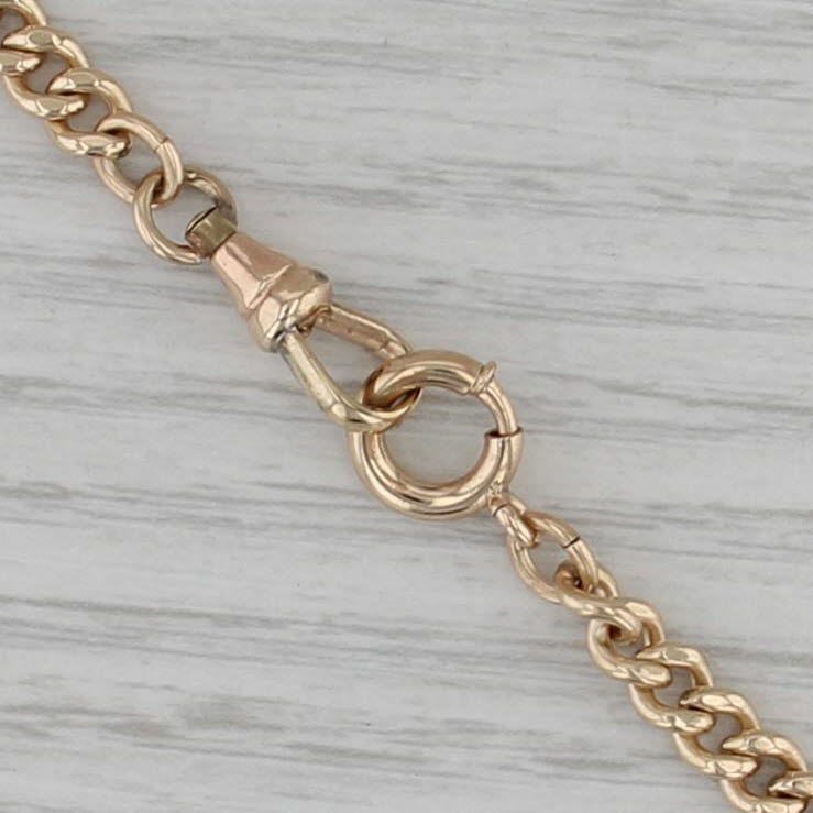 Curb Chain Watch Chain Short Necklace 13.75" 4.8mm 1/20 12k Gold Filled