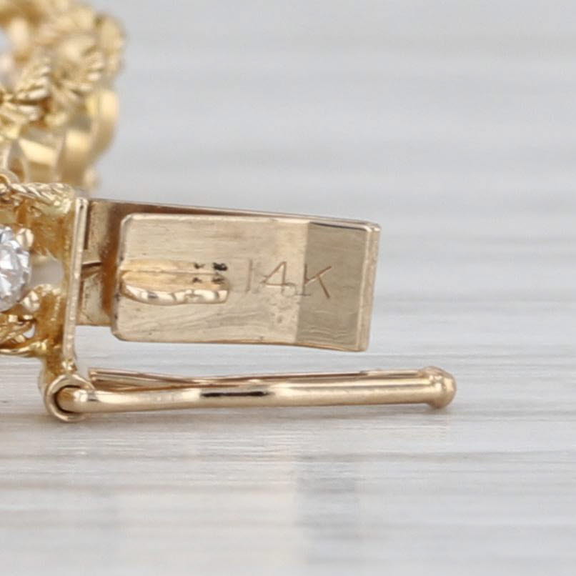 1.50ctw Diamond Tennis Bracelet 14k Yellow Gold 7"