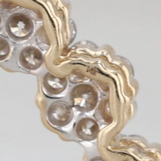 1.05ctw Diamond Open Heart Pendant 14k Yellow Gold Floating Drop
