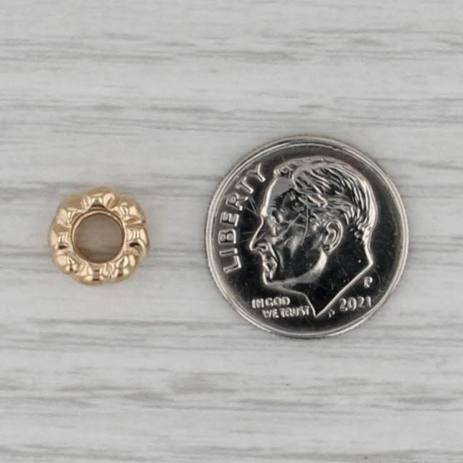 Authentic Pandora Small Hearts Spacer Bead Charm 14k Yellow Gold 750203