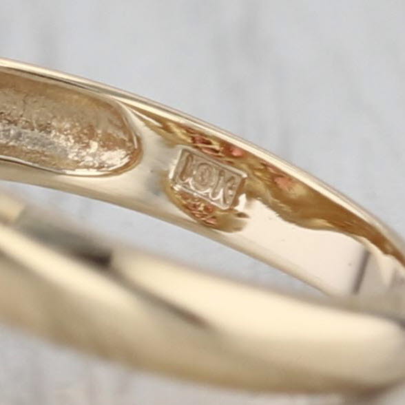 1.44ctw Marquise Garnet Bypass Ring 10k Yellow Gold Size 8