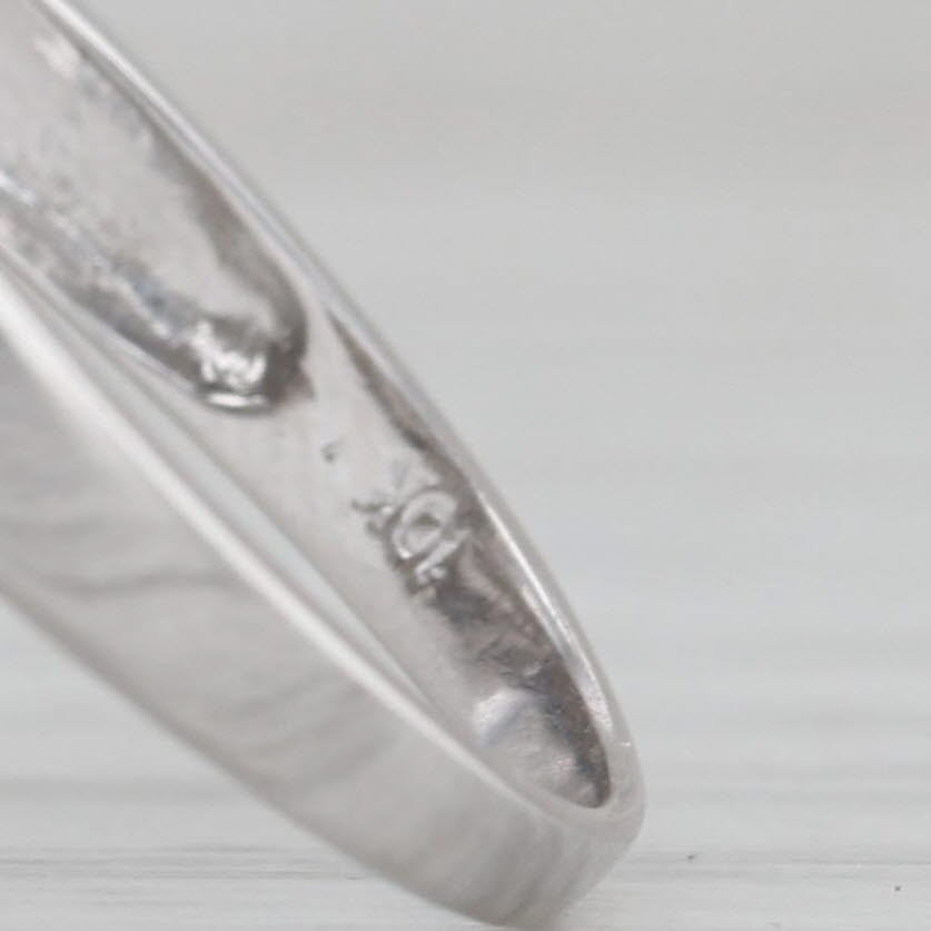 0.82ctw Diamond Cluster Bypass Ring 10k White Gold Size 8