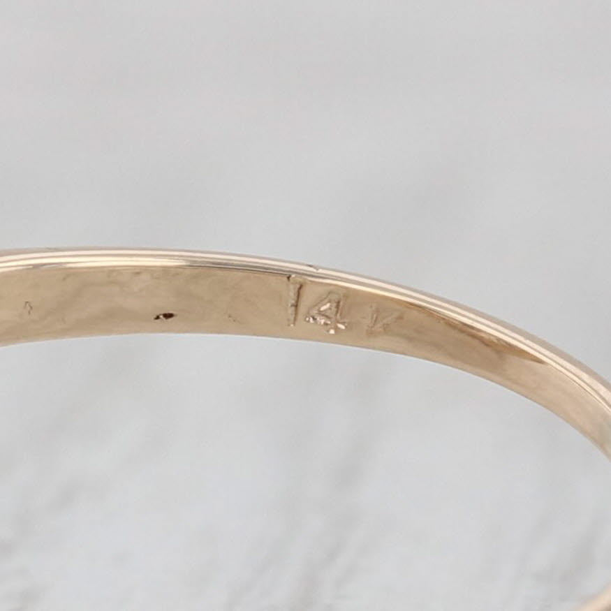 Diamond Princess Bypass Ring 14k White Yellow Gold Size 7.5