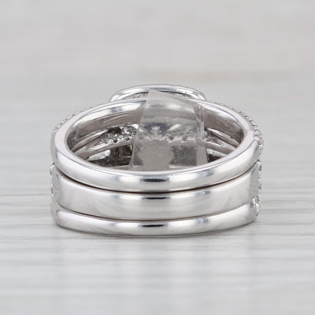 Vera Wang Wish 2.99ctw Diamond Engagement Ring Wedding Band Bridal Set 14k Gold