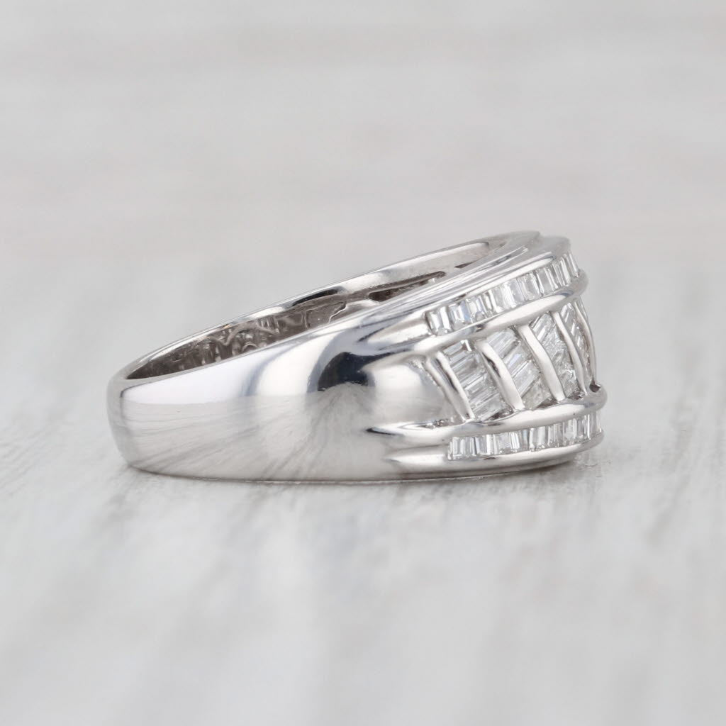Le Vian 1.24ctw Diamond Cross Hatch Ring 18k White Gold Size 6.75