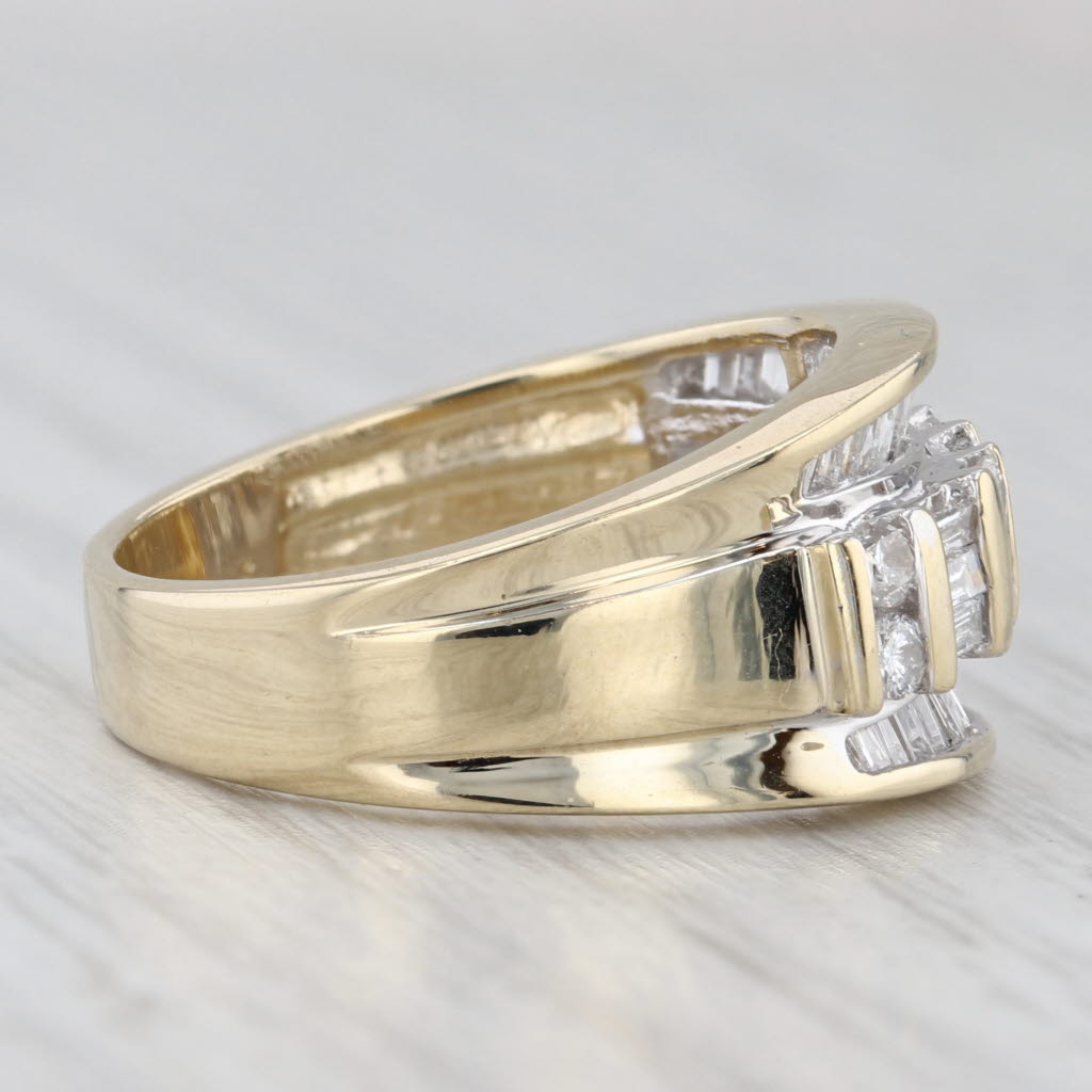 Light Gray 1ctw Diamond Ring 10k Yellow Gold Size 7 Anniversary
