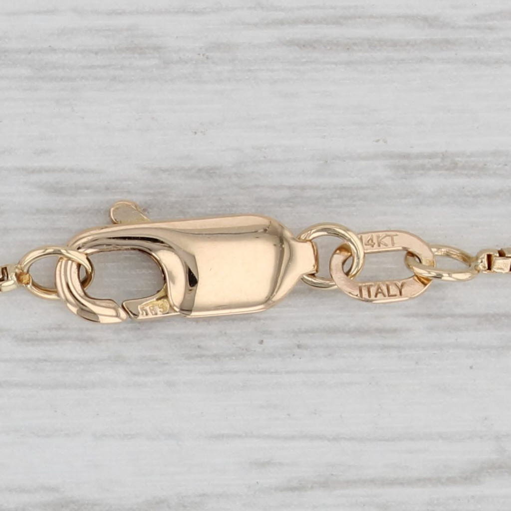 Light Gray 0.57ct Round Diamond Solitaire Pendant Necklace 14k Yellow Gold 20.5" Box Chain