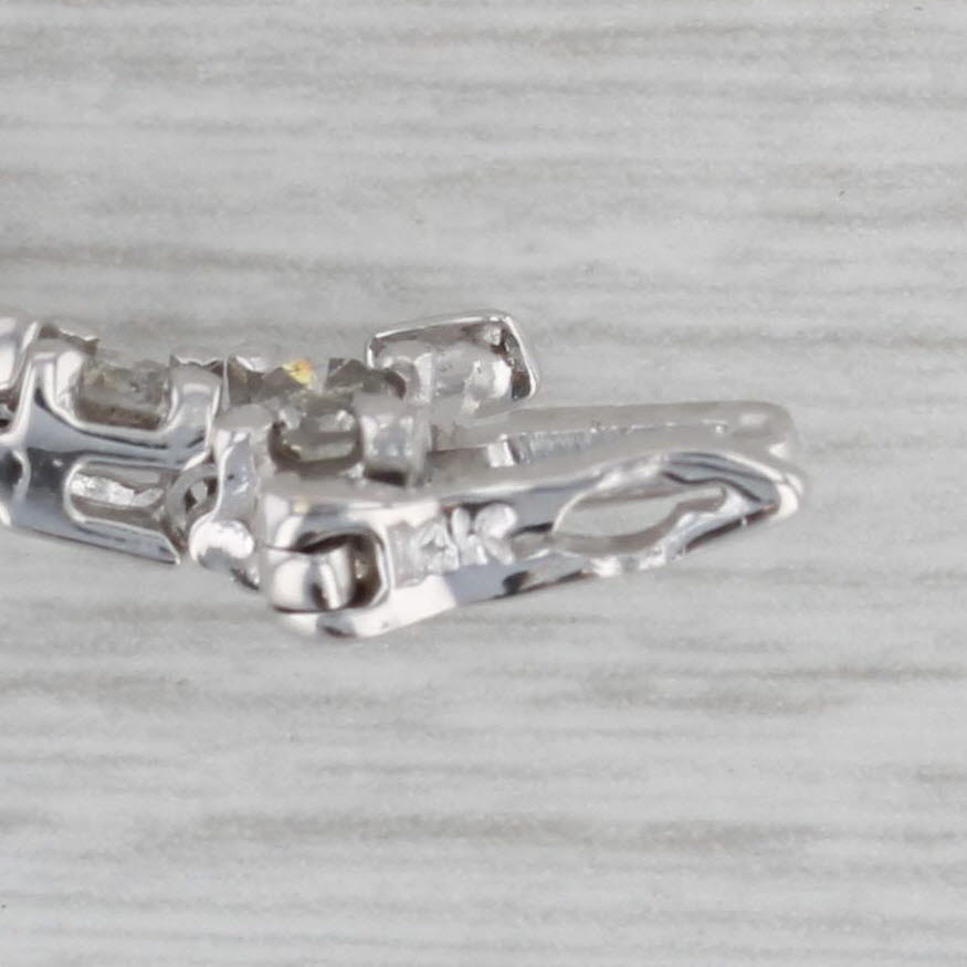 Gray 4ctw Diamond Tennis Bracelet 14k White Gold 7" 3.7mm