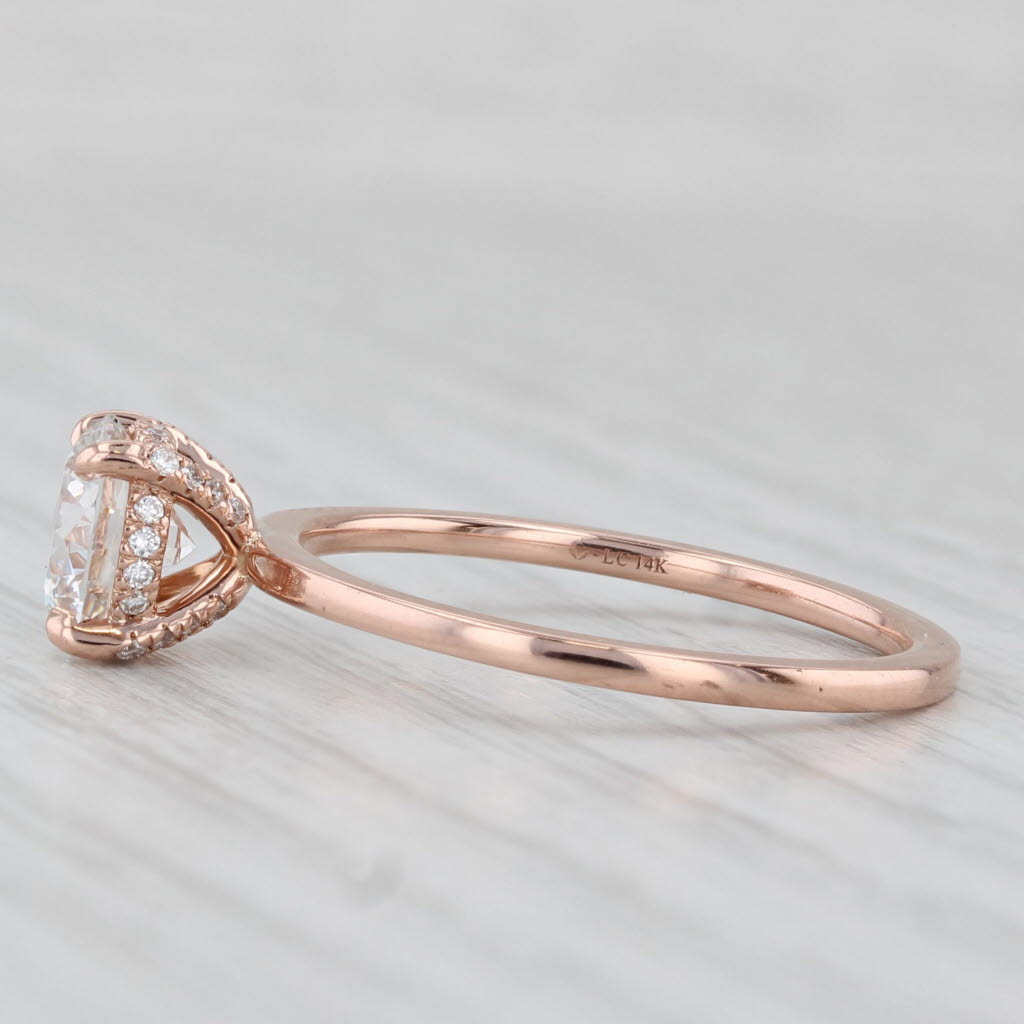 Light Gray Brilliant Earth 1.85ctw Round Lab Grown Diamond Solitaire Ring 14k Rose Gold Box