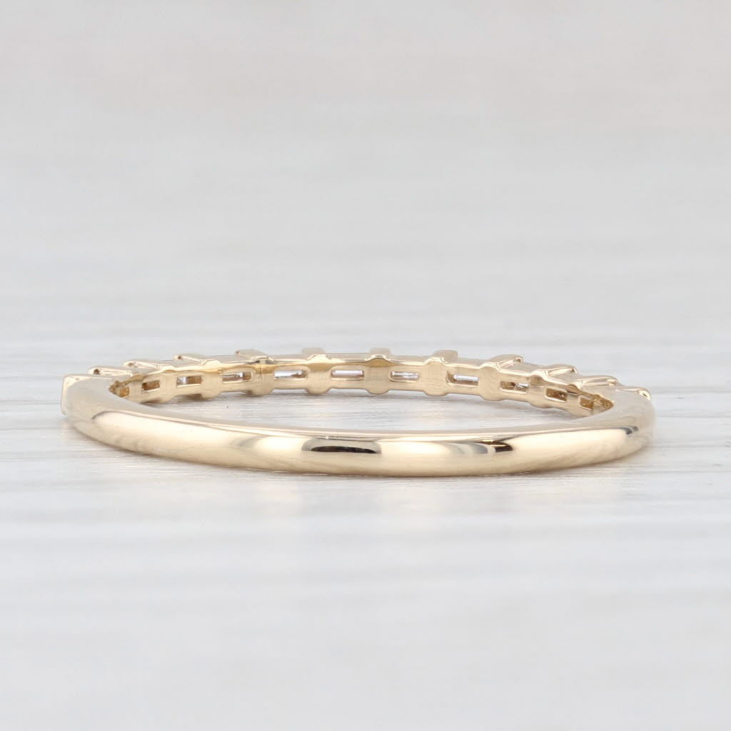 Light Gray New 0.15ctw Diamond Wedding Band 14k Gold Stackable Anniversary Ring Size 6.5