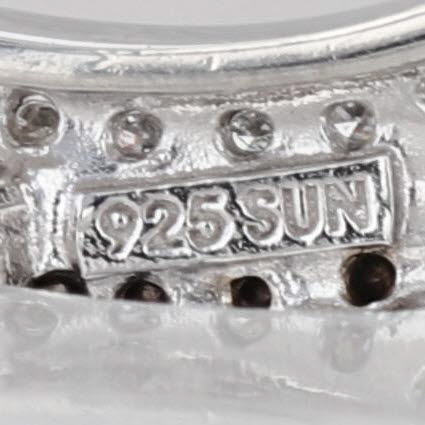 0.18ctw Black White Diamond Bypass Necklace Sterling Silver 17.75" S-Link Chain