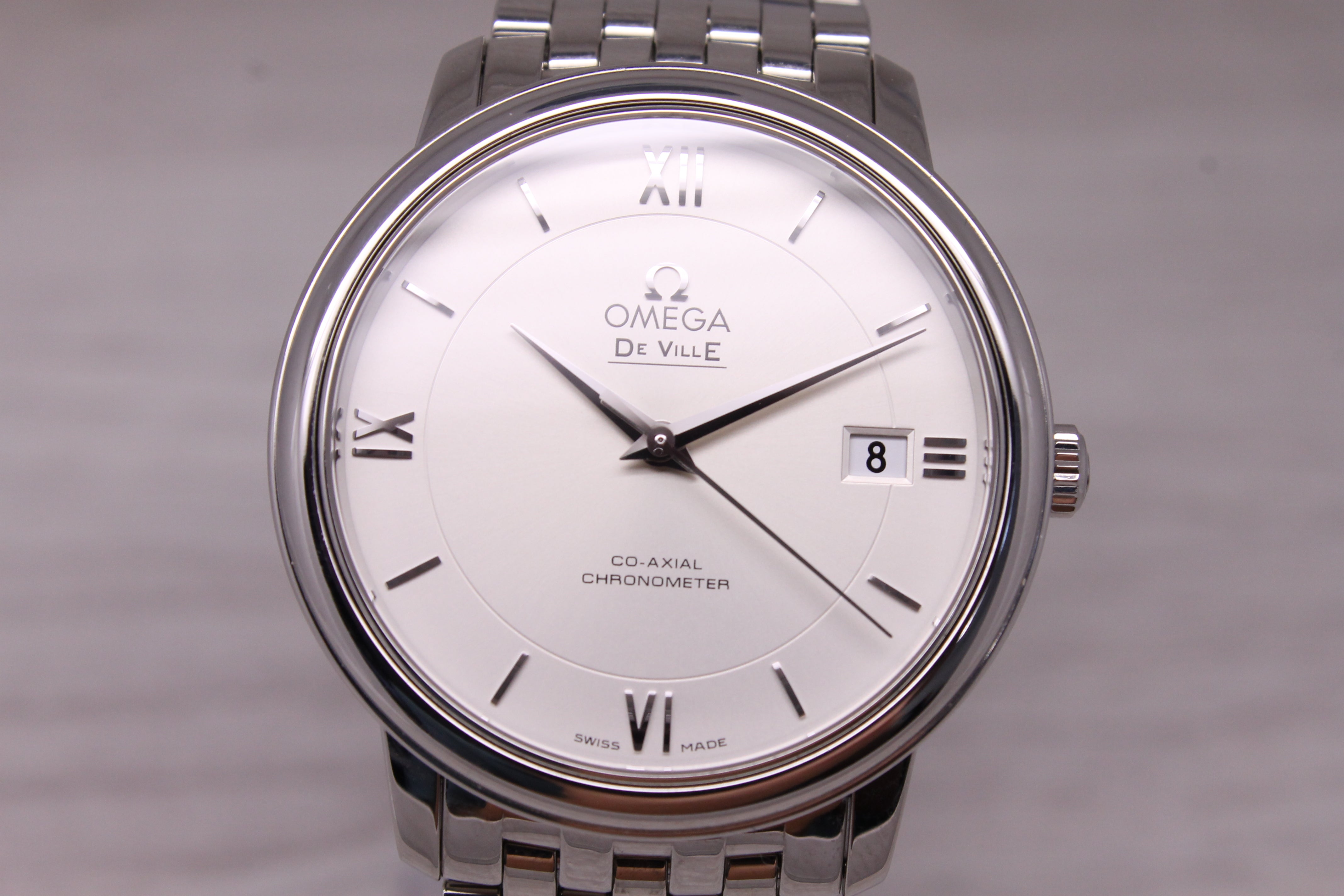 Omega DeVille Co-Axial Chronometer 37mm Mens Steel Automatic Watch w/ Bracelet