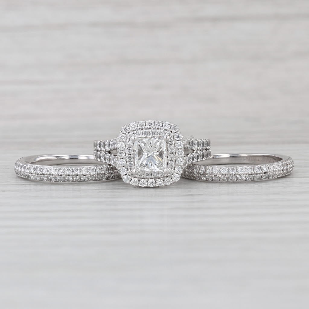 Vera Wang Wish 2.99ctw Diamond Engagement Ring Wedding Band Bridal Set 14k Gold