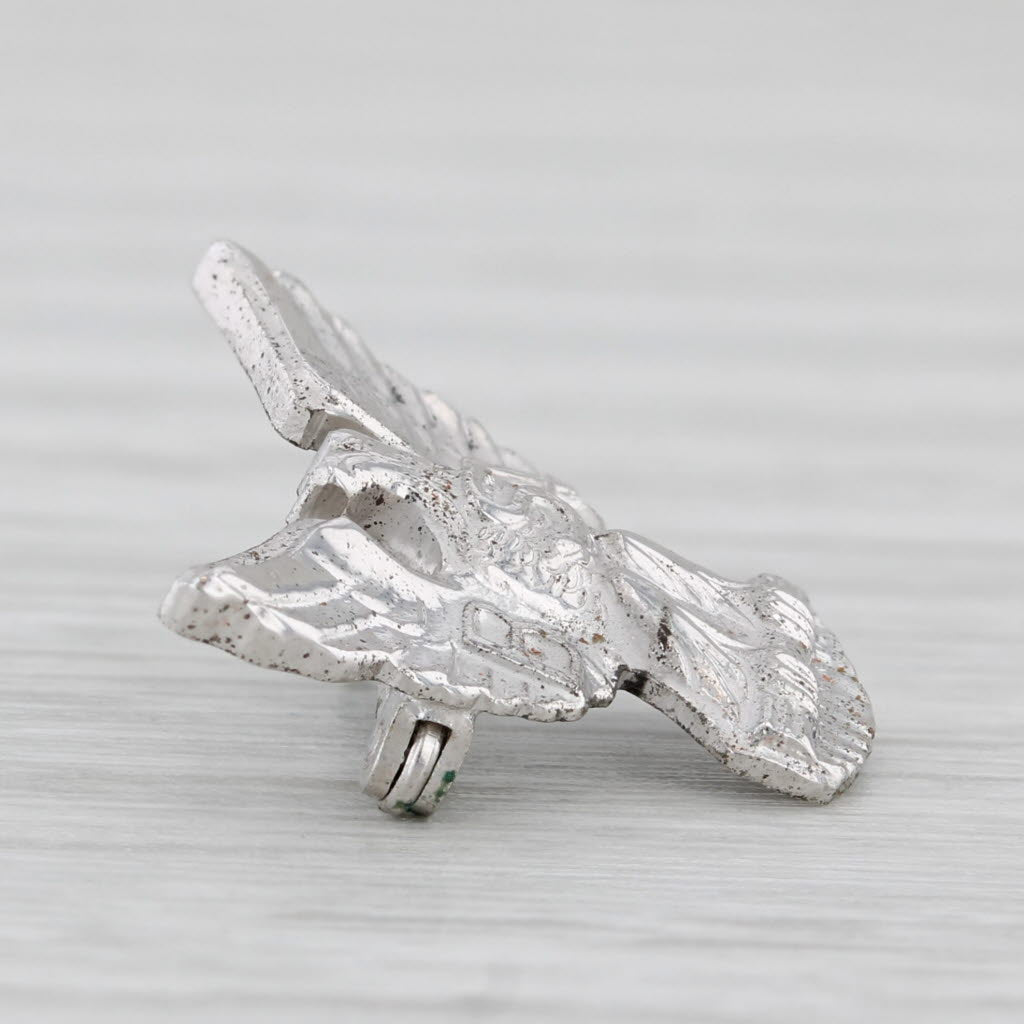 Light Gray Boy Scouts of America Eagle Pin Sterling Silver Vintage