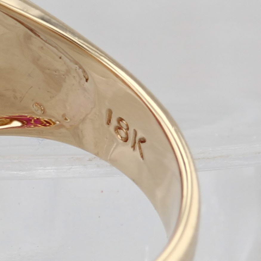 Le Vian 2.63ctw Ruby Diamond Crossover Ring 18k Yellow Gold Size 6.75