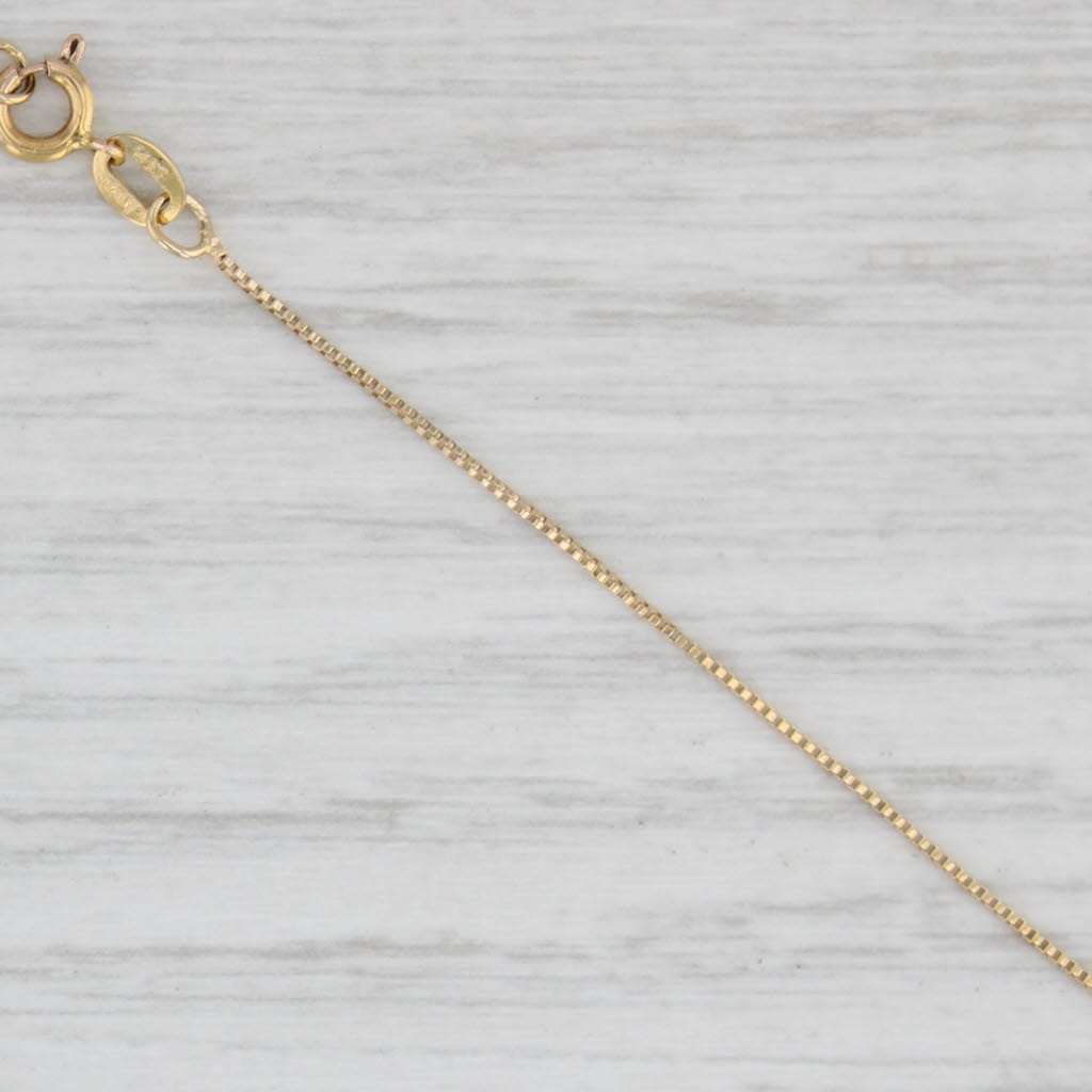 Light Gray 0.31ctw Ruby Diamond Open Heart Pendant Necklace 14k Gold 19.25" Box Chain