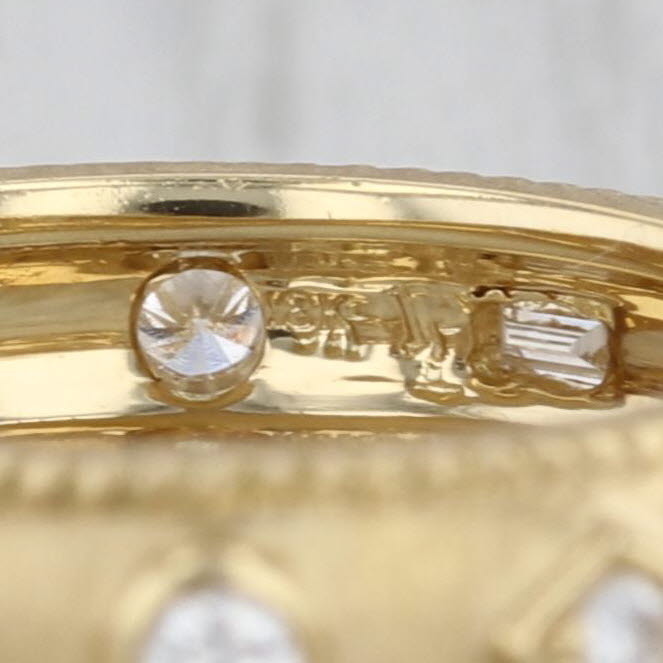 Penny Preville Diamond Eternity Ring 18k Yellow Gold Sz 6 Band Bridal Stackable