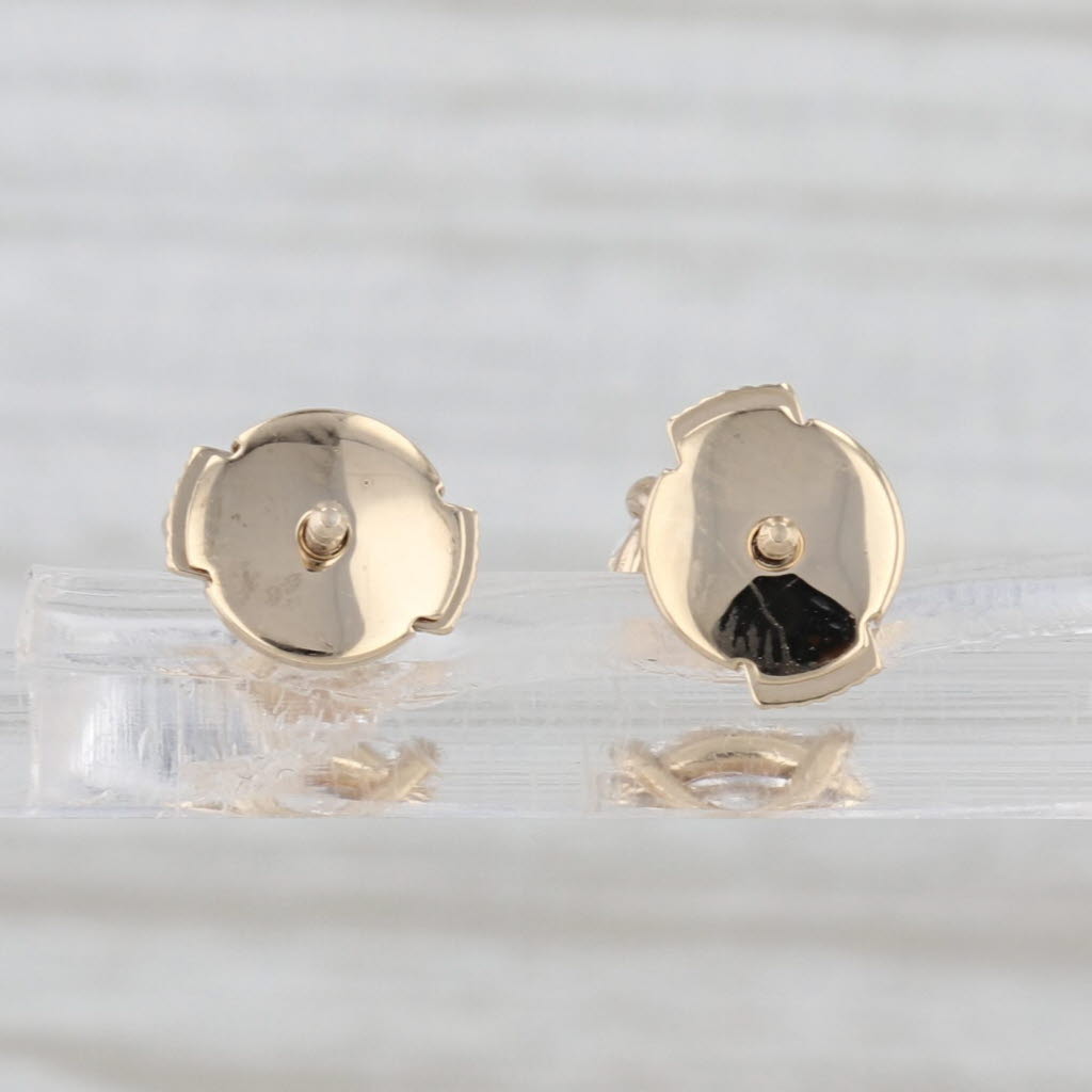 New 2.02ctw Round Lab Grown Diamond Solitaire Stud Earrings 14k Gold IGI Studs