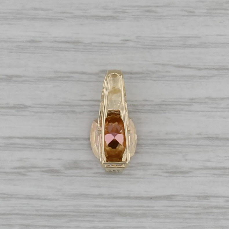 3.92ctw Mystic Topaz Diamond Pendant 14k Yellow Gold