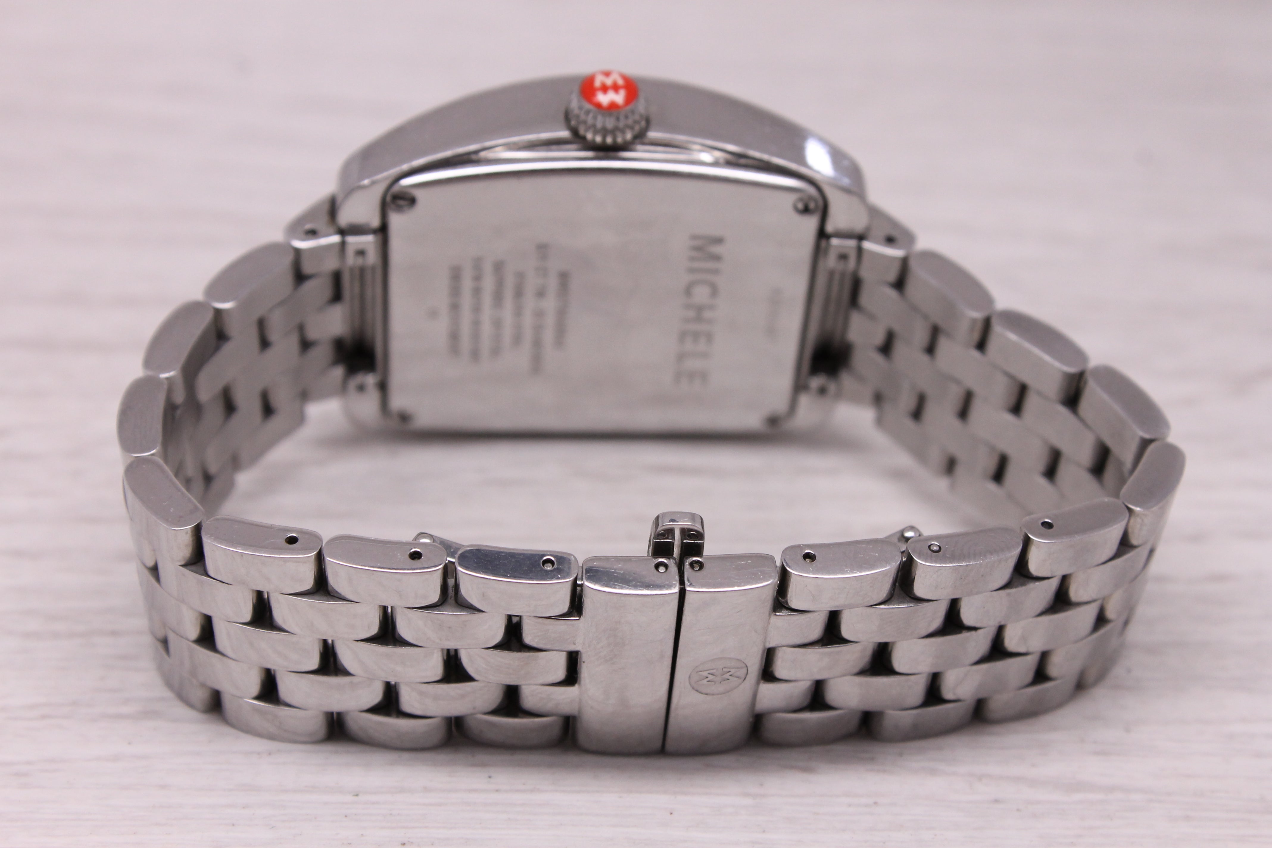 Michele Urban XL Diamond 37mm Stainless Steel Watch Quartz MW02T00A0942 Swiss