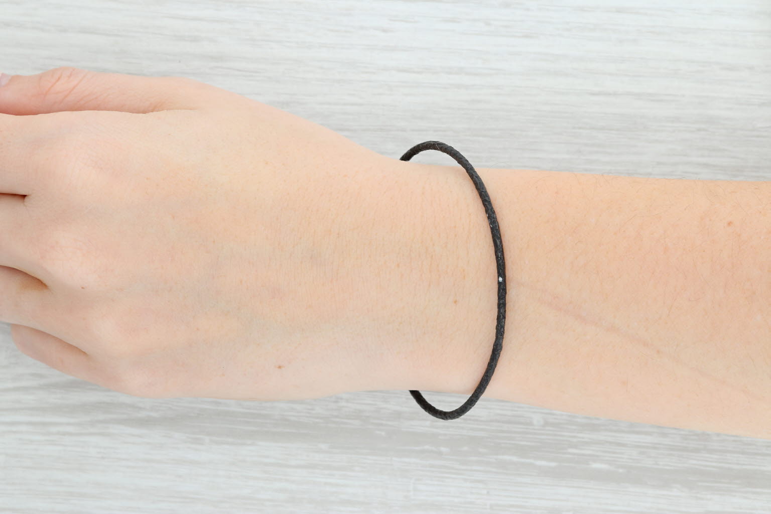 New Nina Wynn Pallas Bangle Bracelet Oxidized Sterling Silver 8" Size 3