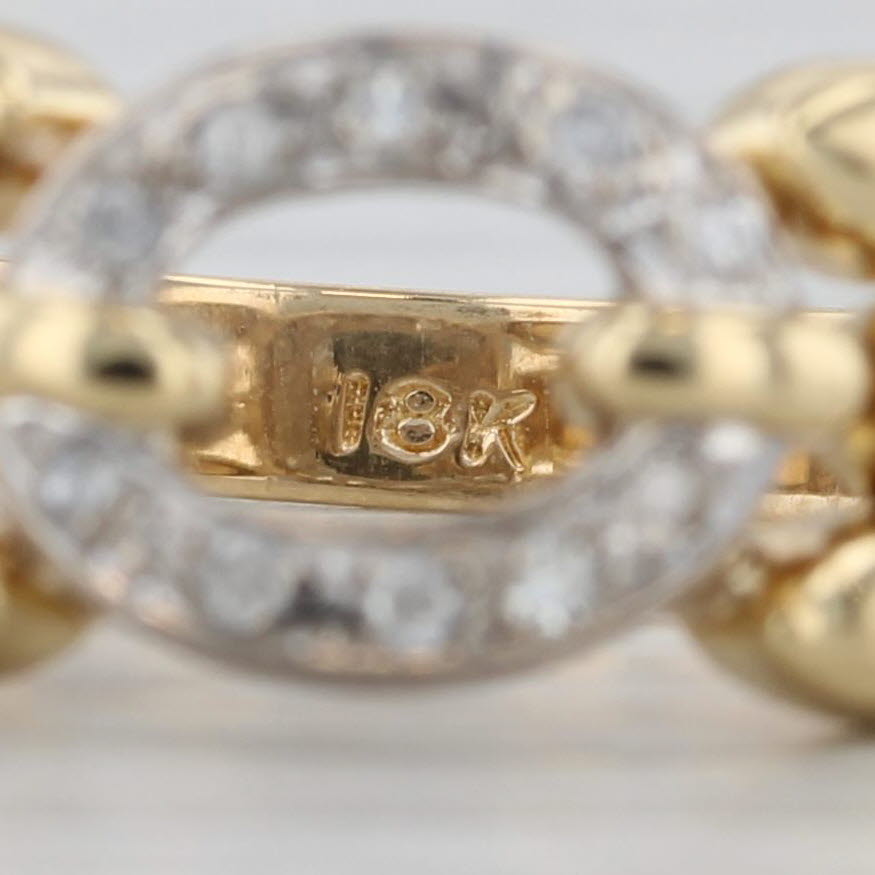 Diamond Oval Ring 18k Yellow Gold Size 6