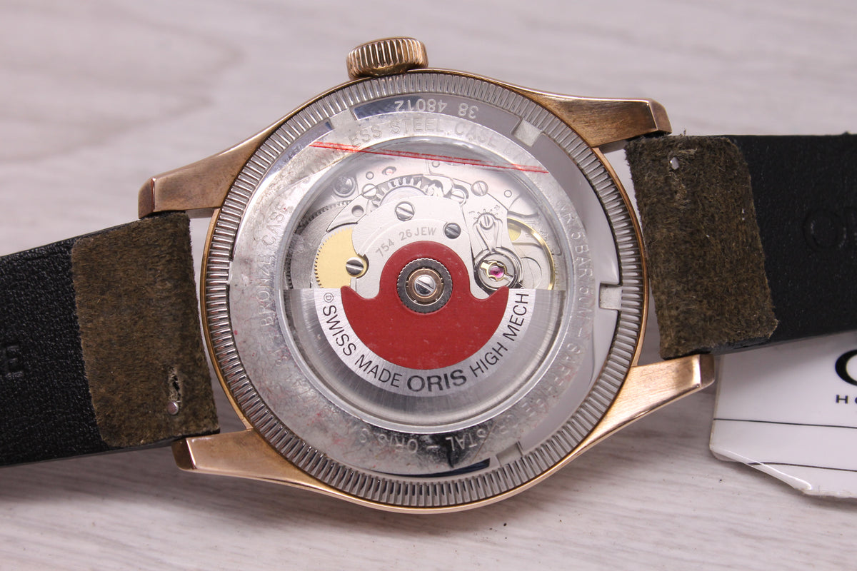 Oris Big Crown Bronze Pointer Date Mens 40mm Automatic Watch Swiss Box Card MINT