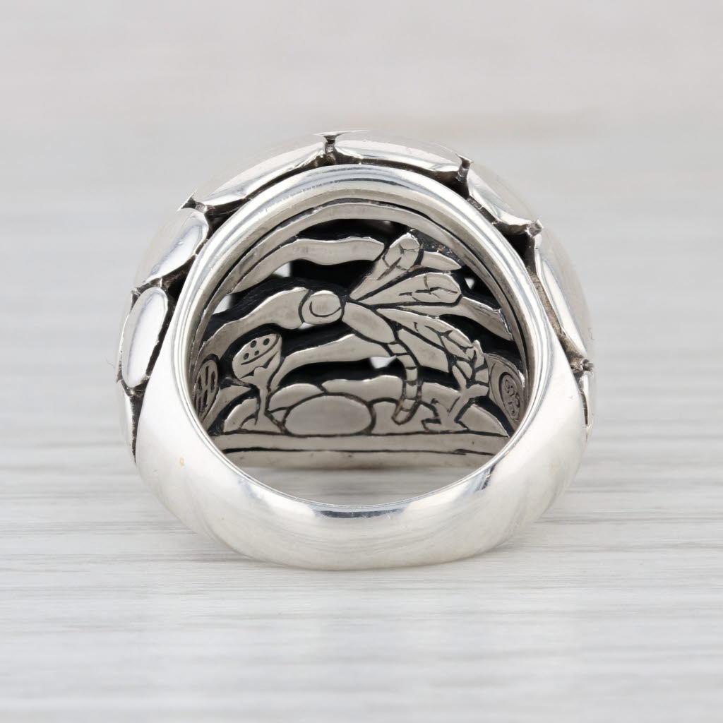 John Hardy Pebble Dome Kali Ring Sterling Silver Size 7.75 Statement