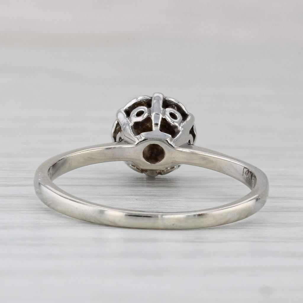 Gray Vintage 0.23ctw Diamond Engagement Ring 14k Yellow Gold Size 8