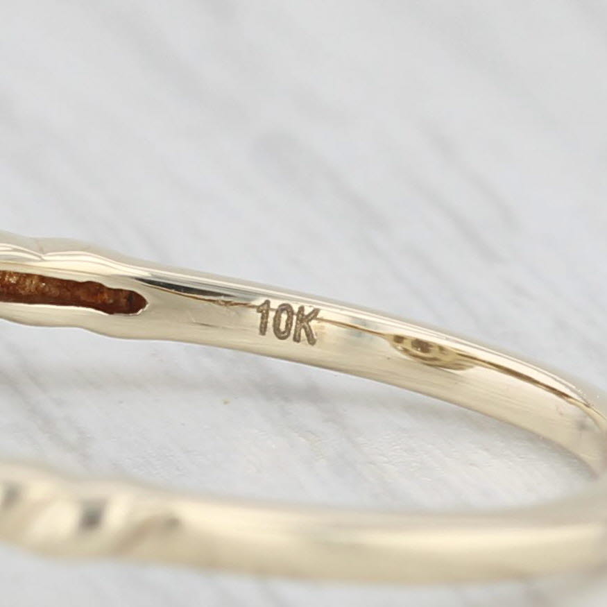 Light Gray Oval Diamond Cluster Ring 10k Yellow Gold Size 8.75 Engagement