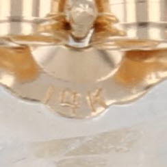 4.9mm Cultured Pearl Stud Earrings 14k Yellow Gold Round Solitaire Studs