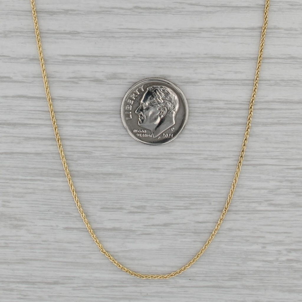 23.75" Long Wheat Chain Necklace 1.1mm