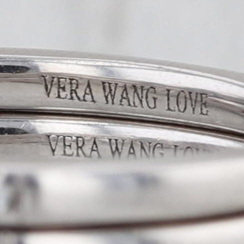 Vera Wang 0.39ctw Diamond Bands w/ Box 14k Gold Wedding Anniversary Stackable
