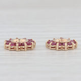 1ctw Ruby Earring Enhancers 14k Yellow Gold for Stud Earrings