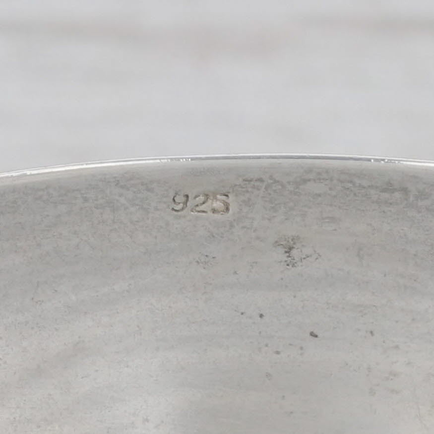 Gray Engravable Tapering Cuff Bracelet Sterling Silver 7.75" 27.1mm Statement