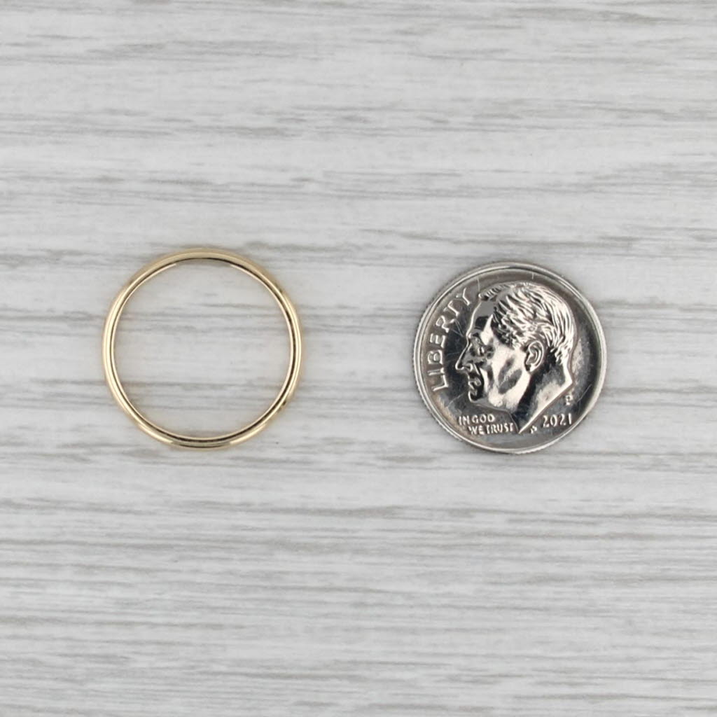 New Classic Women's Wedding Band 14k Yellow Gold Size 5.5 Stackable Ring