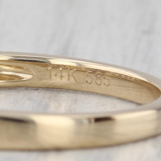 0.23ctw Diamond Wedding Band 14k Yellow Gold Size 6.75 Ring Stackable