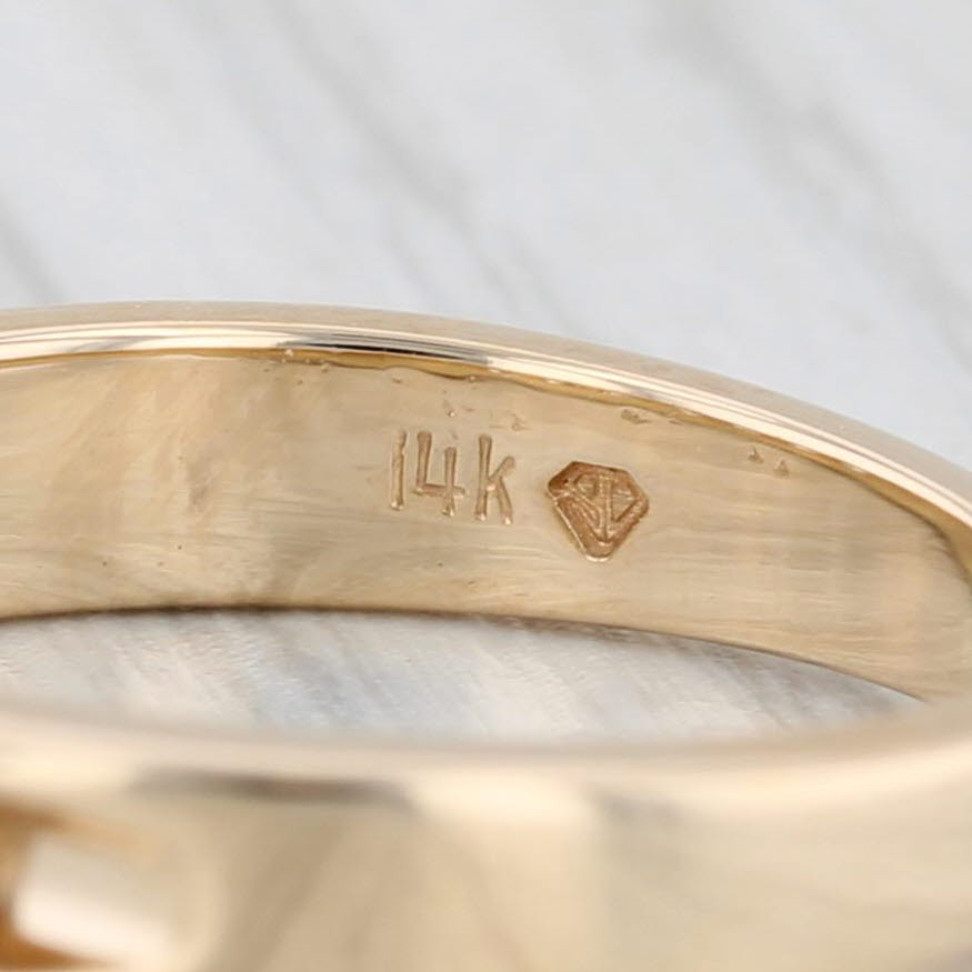 Gray 0.43ctw Diamond Wedding Band 14k Yellow Gold Size 5.75 Ring