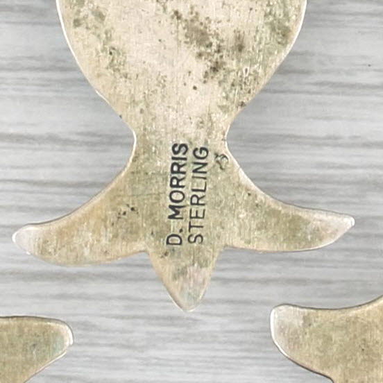 D Morris Large Naja Pendant Sterling Silver Turquoise Navajo Native American