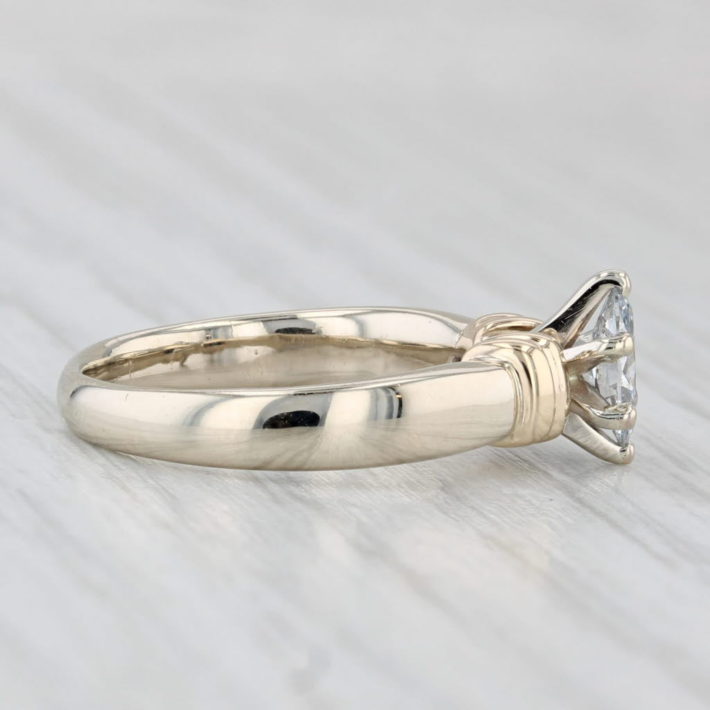 Light Gray 0.35ctw Marquise Diamond Solitaire Ring 14k Yellow Gold