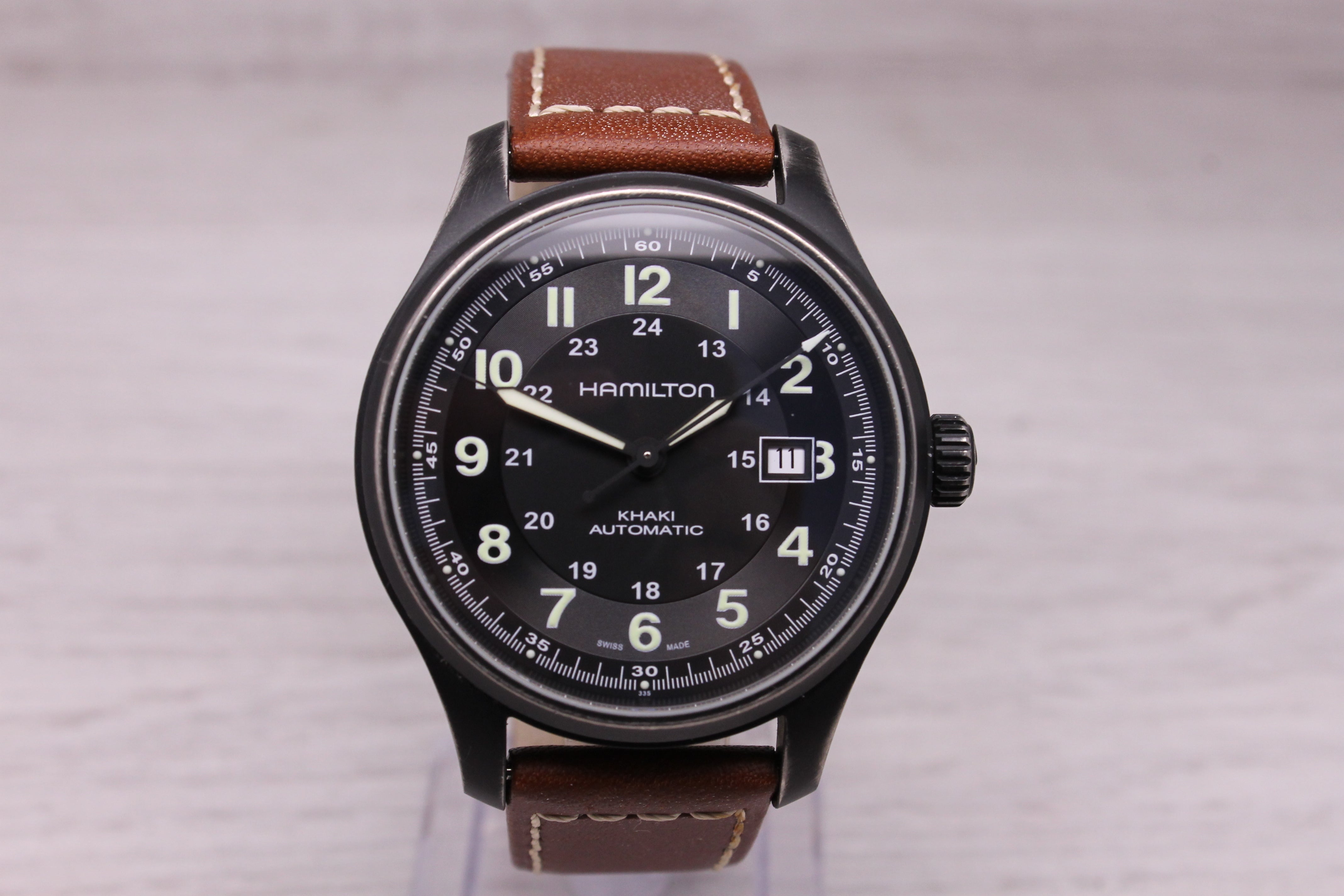 Hamilton Khaki Mens Titanium Watch 42mm Automatic Swiss Date H705750